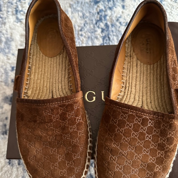 Authentic Gucci Suede Espadrilles- Brown - Picture 4 of 6